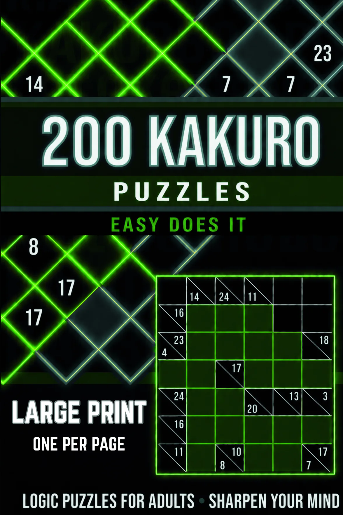 Kakuro Puzzle Book for Adults cover