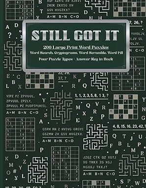 Still Got It large print word puzzles book cover