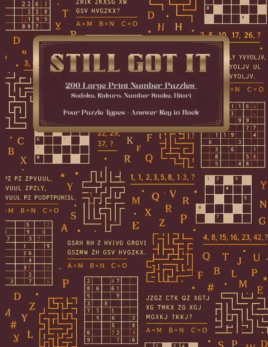 Still Got It large print number puzzles book cover