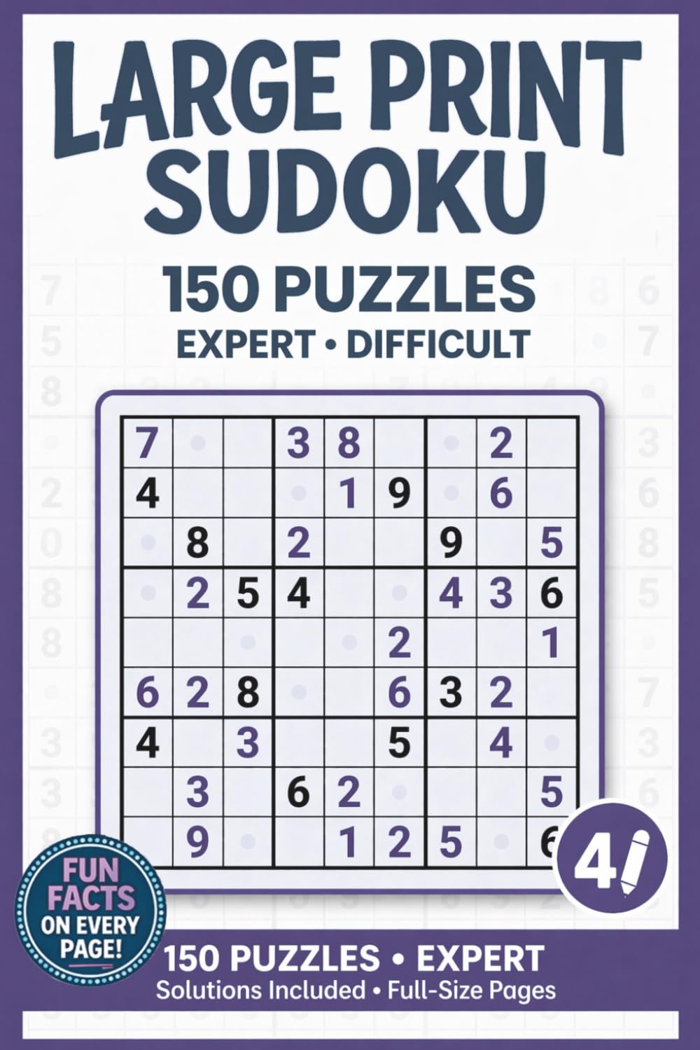 Large Print Sudoku Expert Edition cover