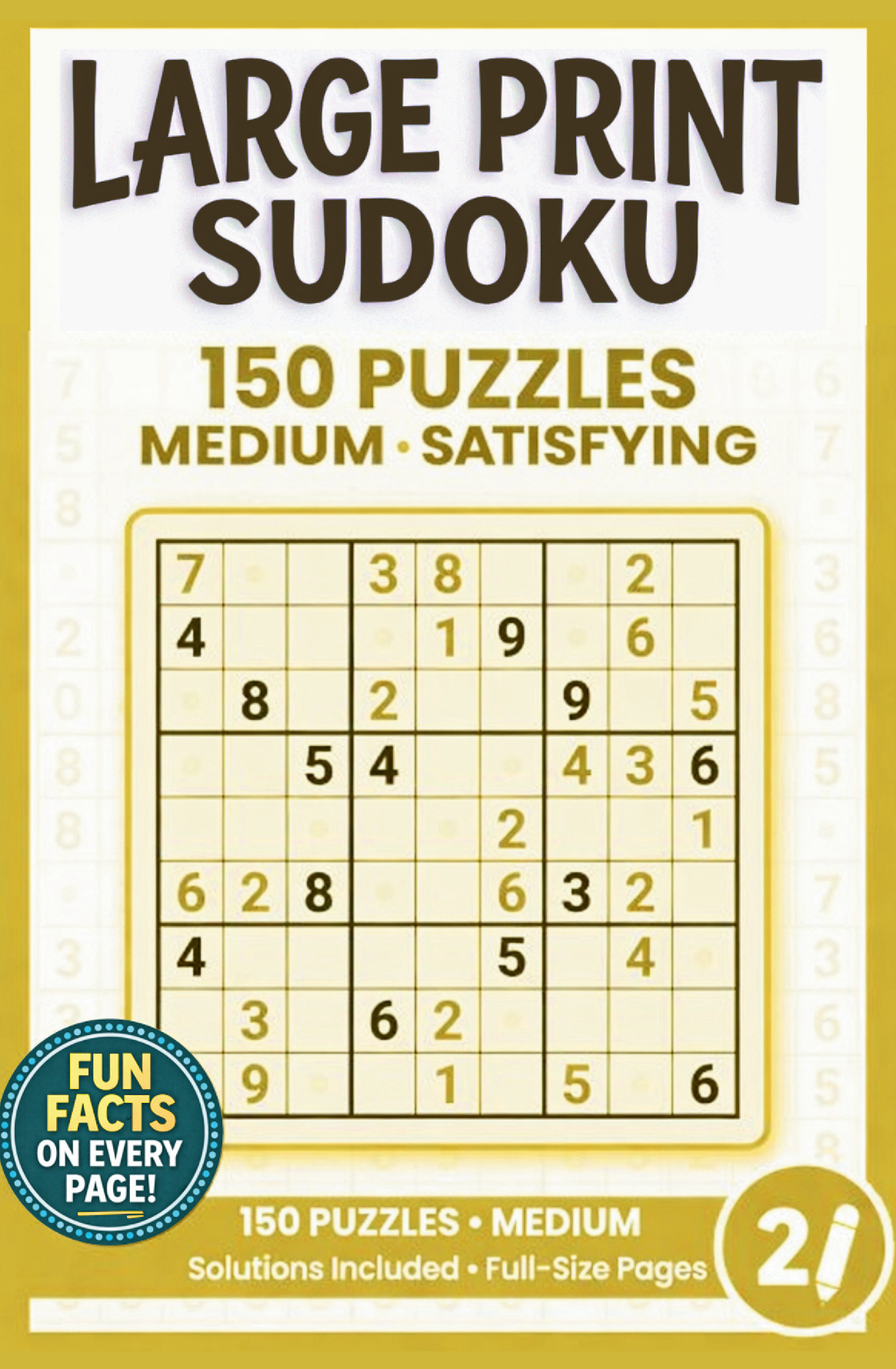 Large Print Sudoku Medium Edition cover