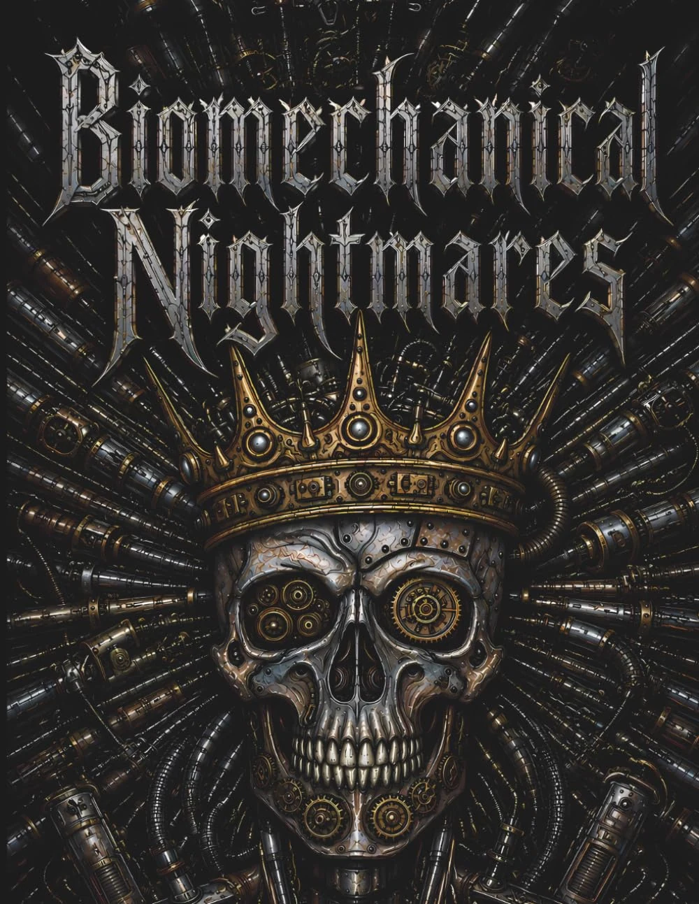 Cover of Biomechanical Nightmares coloring book