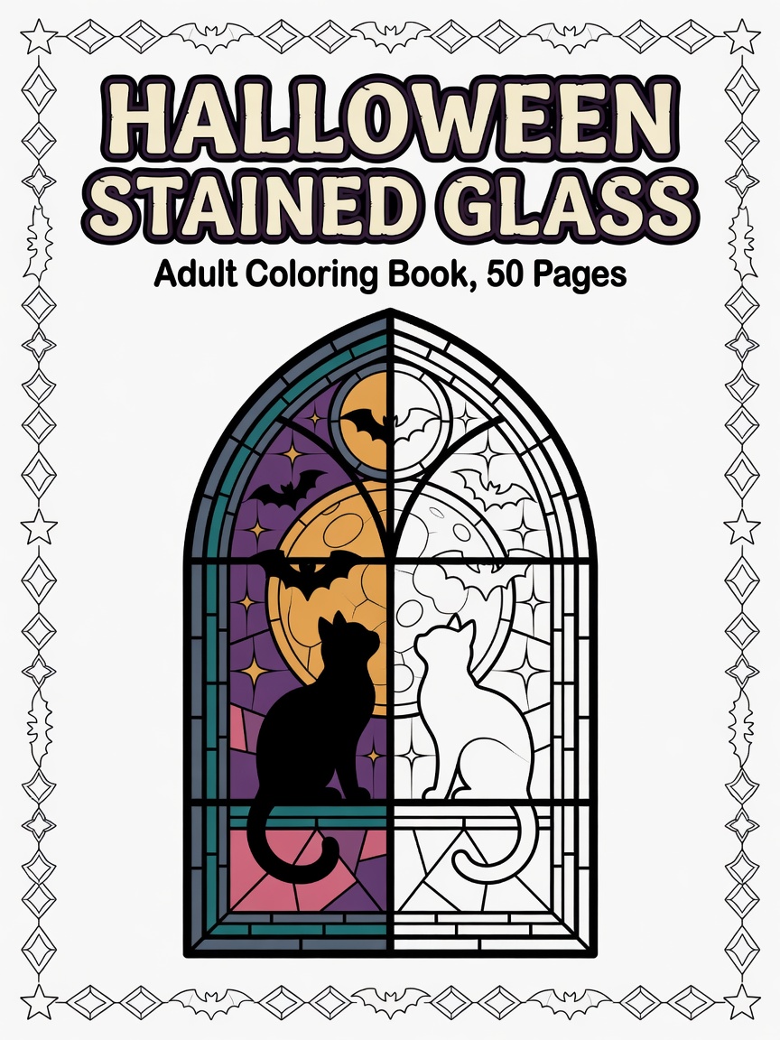 Haunted carnival abandoned fairground coloring pages printable PDF cover