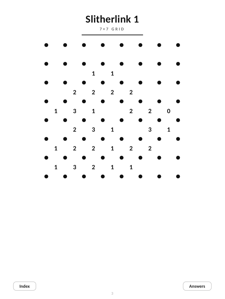 Slitherlink for reMarkable, 10 Puzzles cover