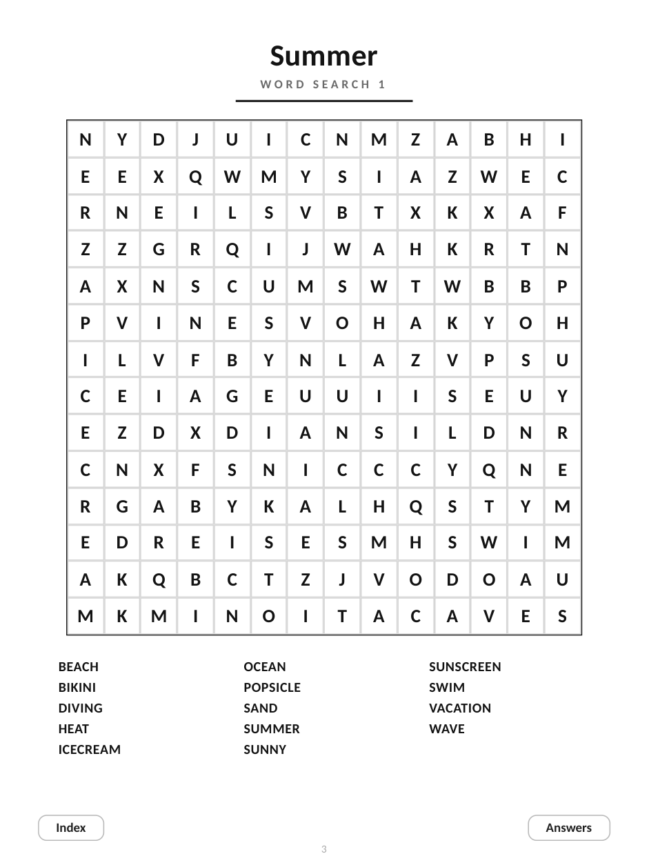 Word Search for reMarkable, 10 Puzzles cover