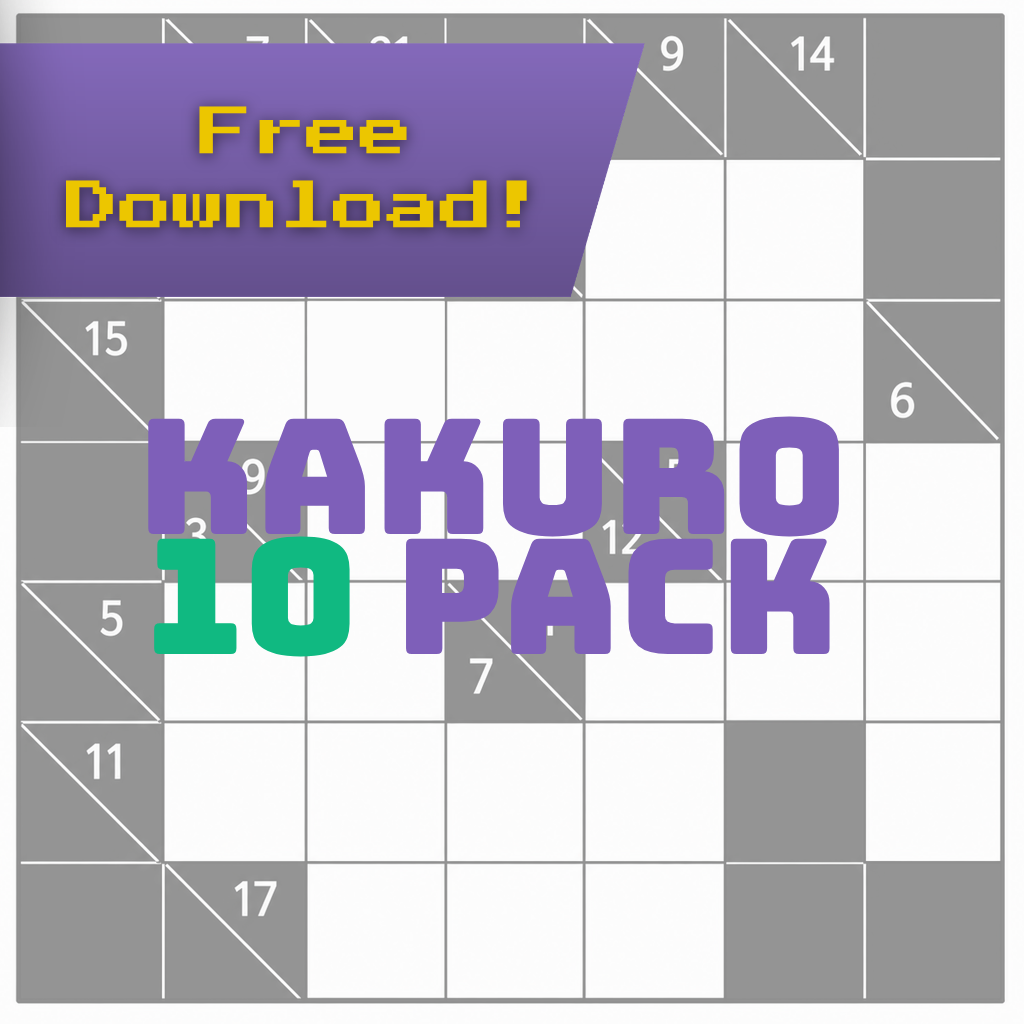 Kakuro Puzzles (10 Pack) cover