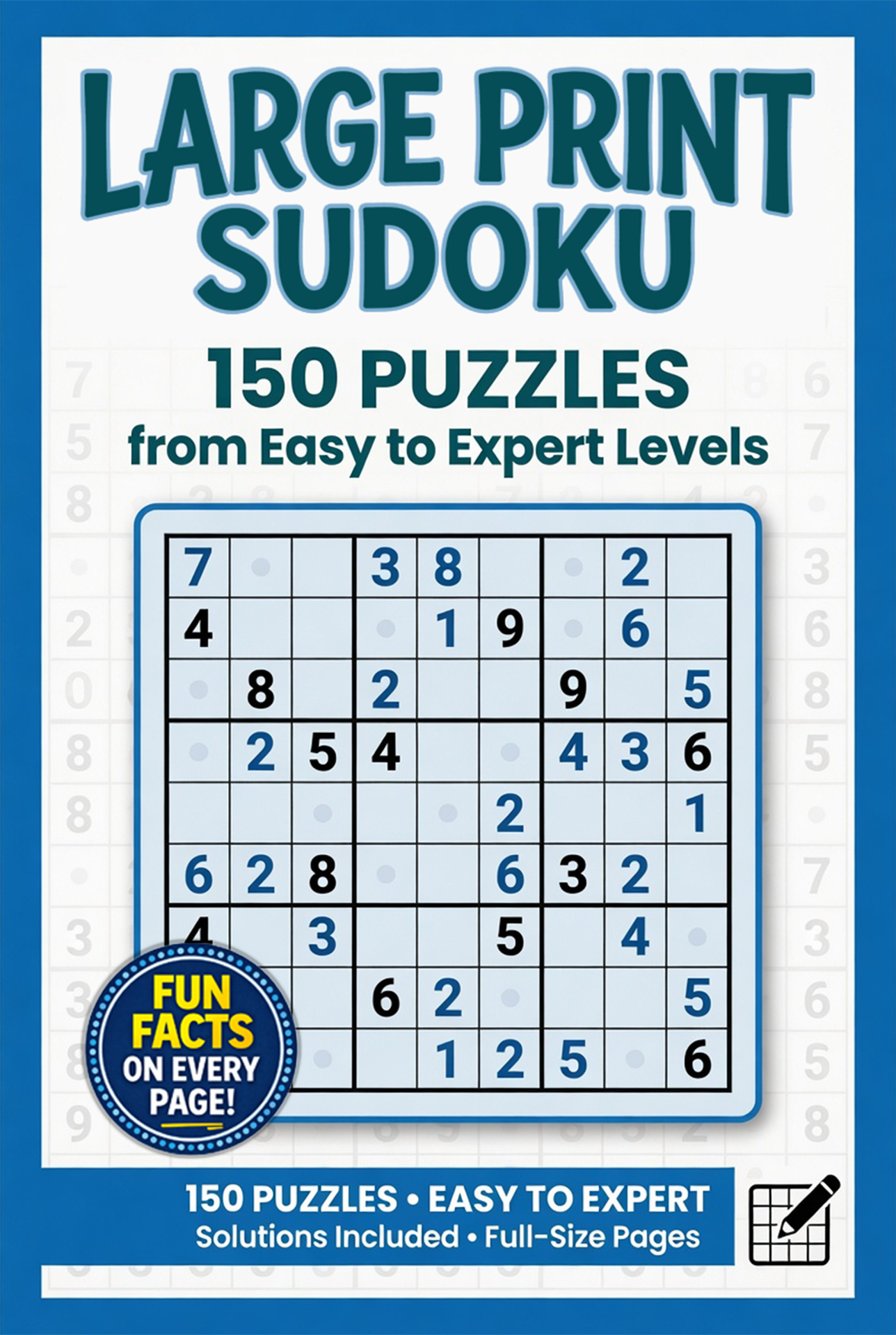 Large Print Sudoku book cover