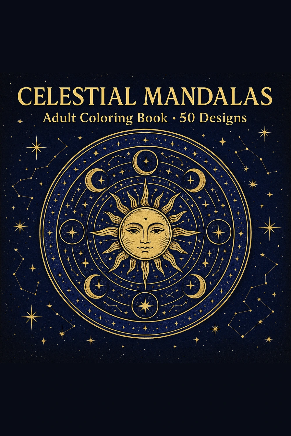 Celestial Mandala Coloring Pages pack cover